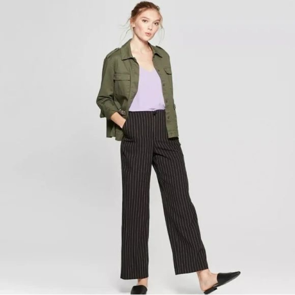 a new day wide leg striped trousers